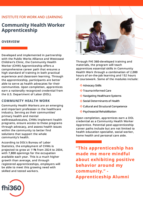 Community Health Worker apprenticeship thumbnail